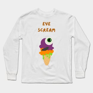 Halloween Eye Scream Ice Cream Long Sleeve T-Shirt